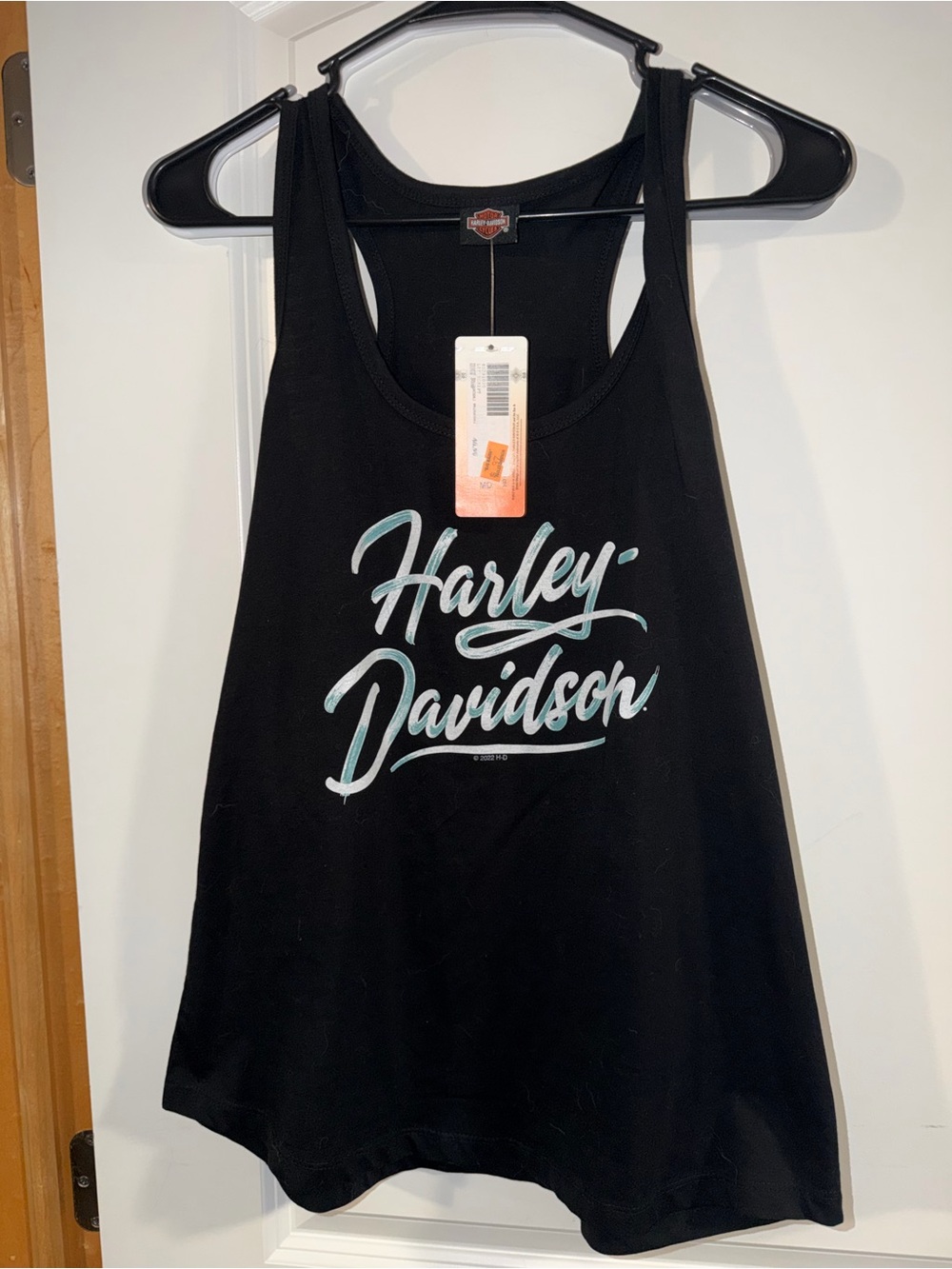 Harley-Davidson Black Tank Top with Mint Script Logo